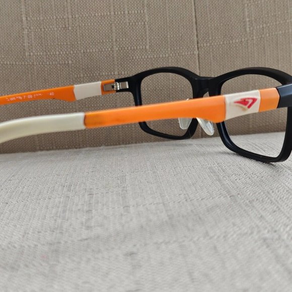 Men Eyeglasses Multi Color Frame Black/Orange Tone Glasses 52[]16 140 - Picture 5 of 9
